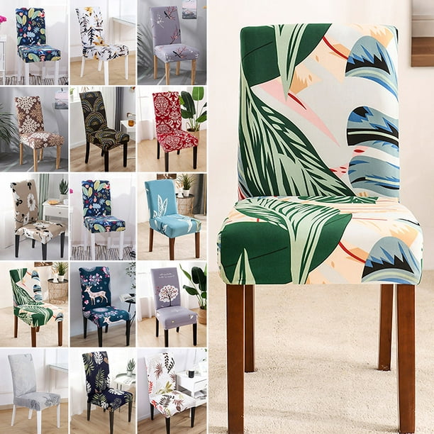 Dining Chair Covers Slipcovers 1/4/6PCS Stretch Elastic Seat Covers Home Decor